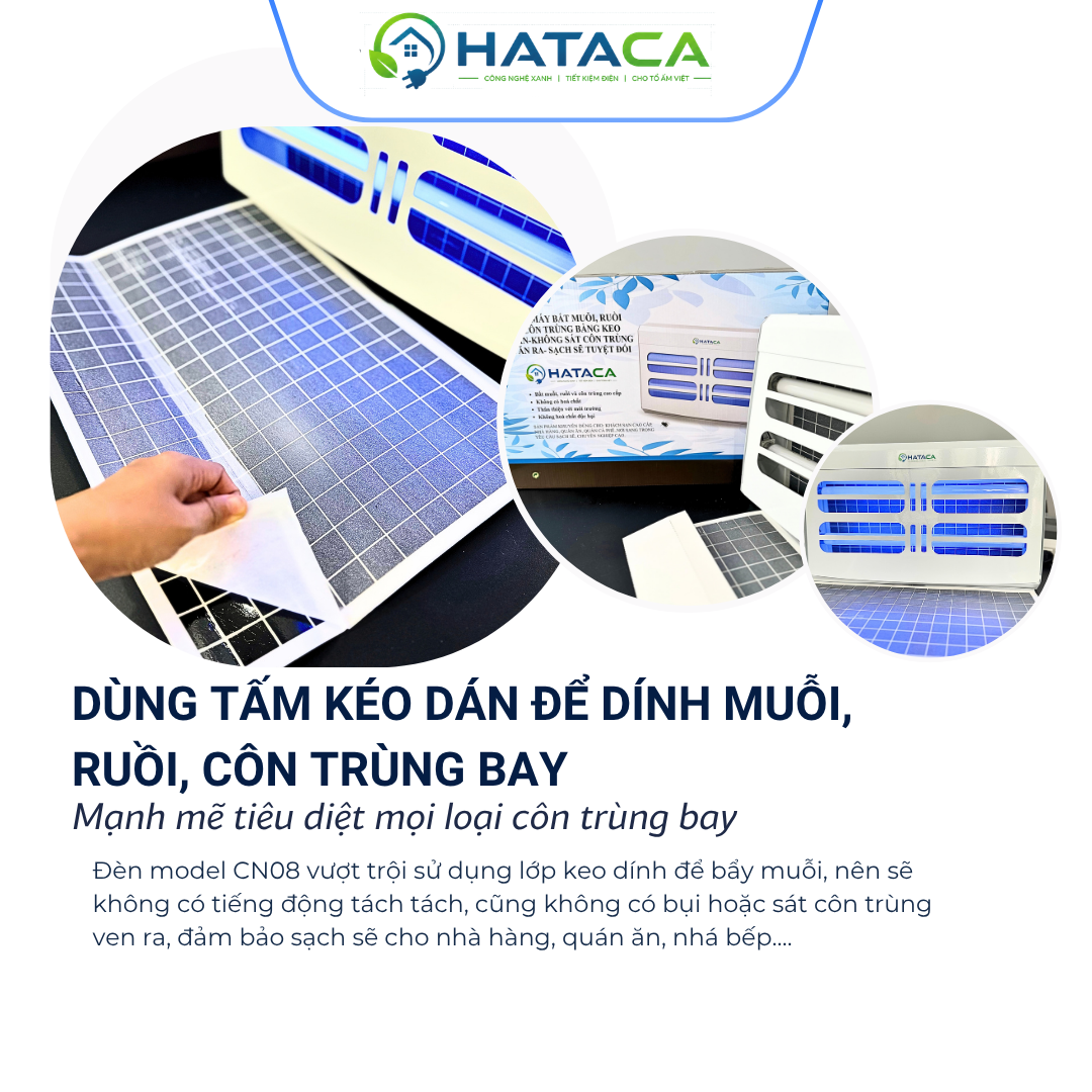Máy Diệt Côn Trùng Keo Dán HATACA CN08 Chính Hãng, Giá Tốt - Ảnh 2