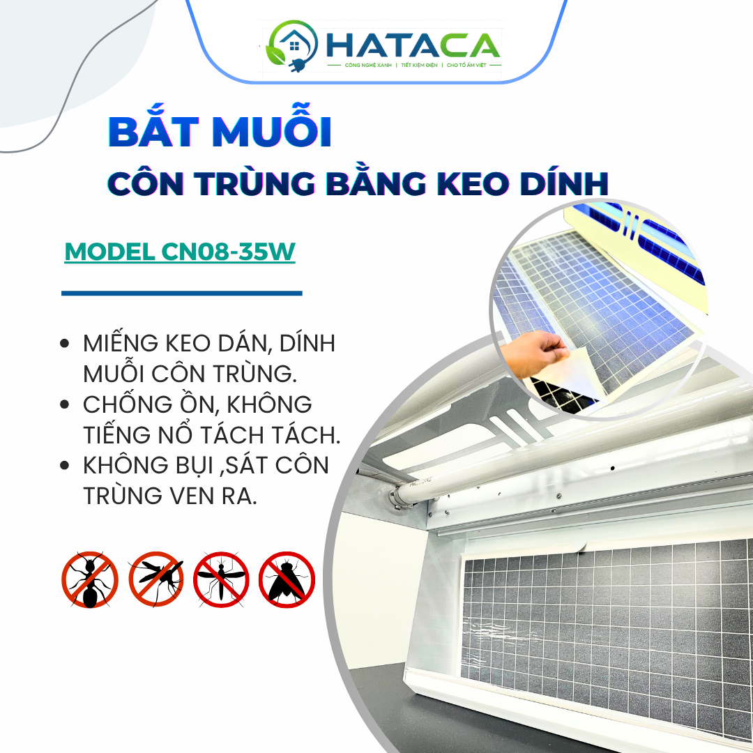 Máy Diệt Côn Trùng Keo Dán HATACA CN08 Chính Hãng, Giá Tốt - Ảnh 5